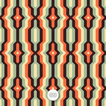 Seamless geometric background. Mosaic Stock Illustration