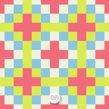 Seamless geometric background. Mosaic Stock Illustration