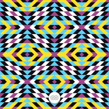 Seamless geometric background. Mosaic Stock Illustration