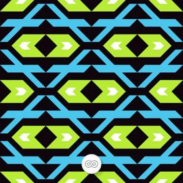 Seamless geometric background. Mosaic Stock Illustration