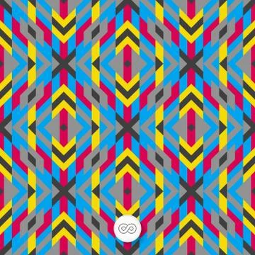 Seamless geometric background. Mosaic Stock Illustration