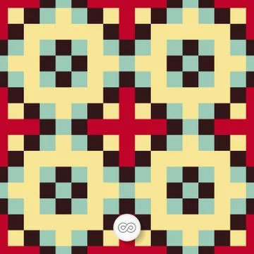 Seamless geometric background. Mosaic Stock Illustration