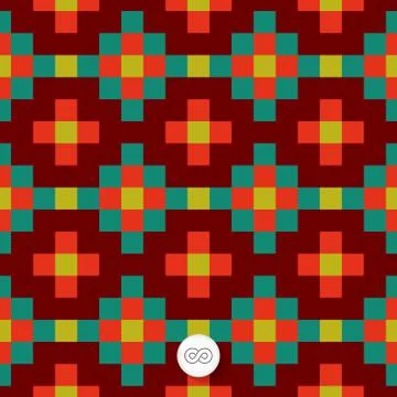Seamless geometric background. Mosaic Stock Illustration