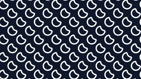 Seamless geometric background pattern, modern abstract navy dots design Stock Footage 343634072