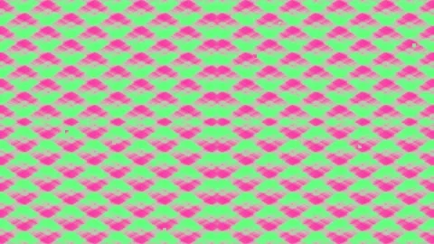 Seamless geometric background pattern with vibrant green and soft pink repe.. Stock Footage 339343369