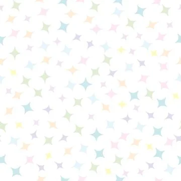 Seamless geometric background with stars. A pattern with scattered multi-colo Stock Illustration