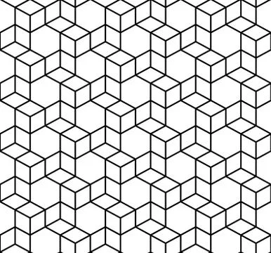 Seamless Geometric Box Pattern. Vector イラスト素材