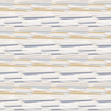 Seamless geometric broken stripe pattern. French blue linen shabby chic style Stock Illustration