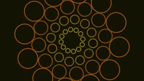 Seamless geometric circle mandala pattern background loop design Stock Footage 341057722