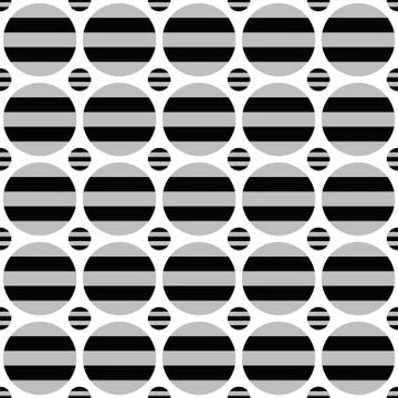 Seamless geometric circle pattern background - vector design Illustrazione stock