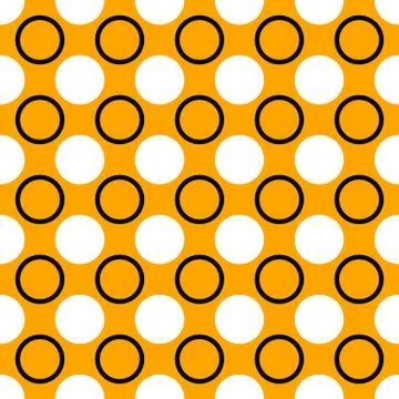 Seamless geometric circle pattern background - vector design Stock Illustration