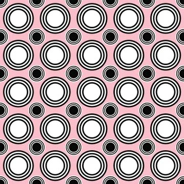 Seamless geometric circle pattern background イラスト素材