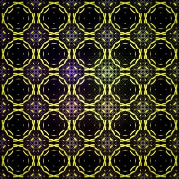 Seamless geometric circle pattern, colorful fractal texture Stock Illustration