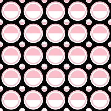 Seamless geometric circle pattern design background - vector illustration Stock Illustration