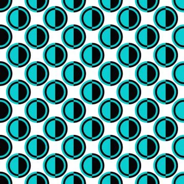 Seamless geometric circle pattern design background - vector illustration Illustrazione stock