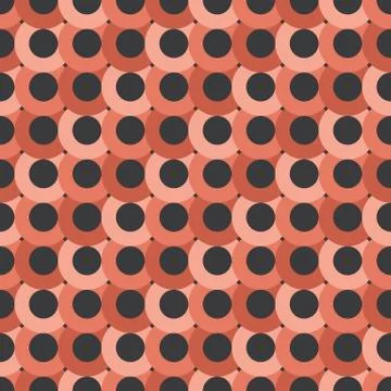 Seamless Geometric Circle Shape Pattern Stock Illustration