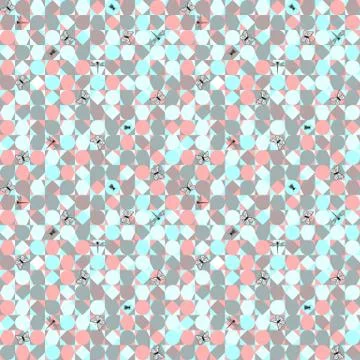 Seamless geometric color pattern Stock Illustration