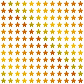 Seamless geometric colored pattern. Print with yellow, orange and red stars o Stock Illustration