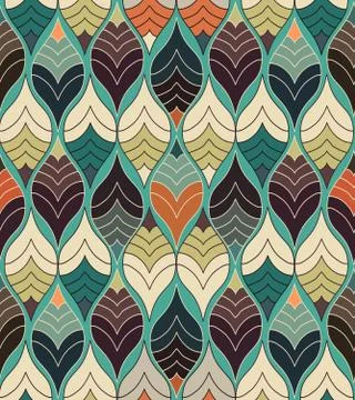 Seamless Geometric Colorful Pattern 스톡 일러스트