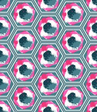 Seamless Geometric Colorful Pattern Stock Illustration
