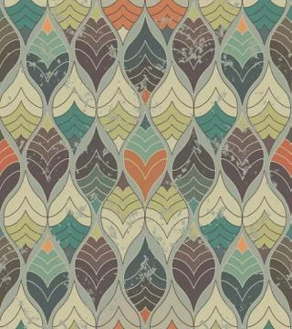 Seamless Geometric Colorful Pattern 스톡 일러스트