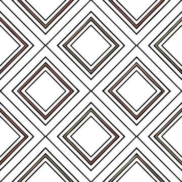 Seamless Geometric Diamond Pattern Design for Textiles and Fabric Projects 스톡 일러스트