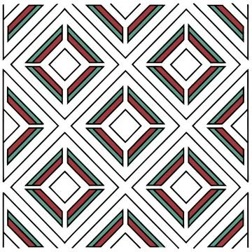 Seamless Geometric Diamond Pattern Design for Textiles and Fabric Projects Illustrazione stock