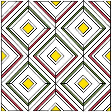 Seamless Geometric Diamond Pattern Design for Textiles and Fabric Projects Illustrazione stock