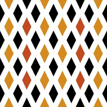 Seamless Geometric Diamond Pattern Design for Textiles and Fabric Projects Illustrazione stock