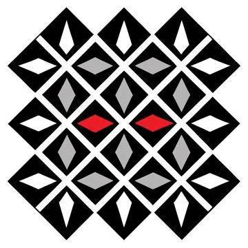 Seamless Geometric Diamond Pattern Design for Textiles and Fabric Projects 스톡 일러스트