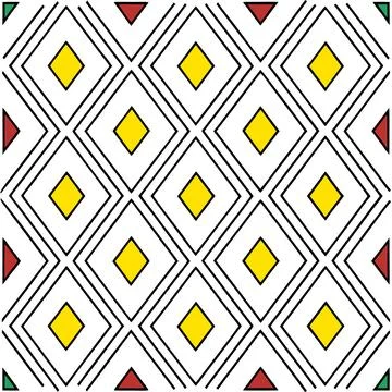 Seamless Geometric Diamond Pattern Design for Textiles and Fabric Projects 스톡 일러스트