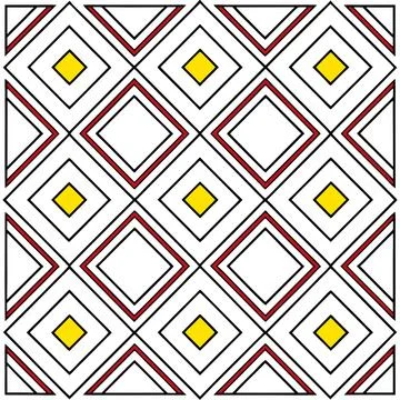 Seamless Geometric Diamond Pattern Design for Textiles and Fabric Projects 스톡 일러스트