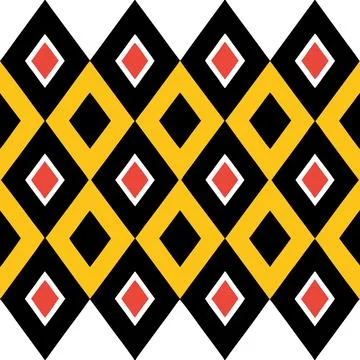 Seamless Geometric Diamond Pattern Design for Textiles and Fabric Projects Stock Illustration