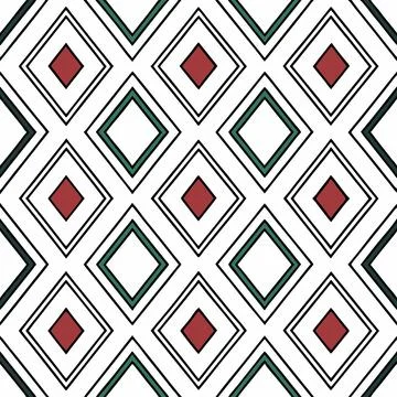 Seamless Geometric Diamond Pattern Design for Textiles and Fabric Projects Illustrazione stock