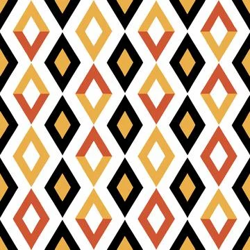 Seamless Geometric Diamond Pattern Design for Textiles and Fabric Projects Illustrazione stock