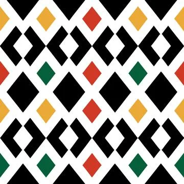 Seamless Geometric Diamond Pattern Design for Textiles and Fabric Projects Illustrazione stock