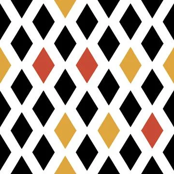 Seamless Geometric Diamond Pattern Design for Textiles and Fabric Projects Illustrazione stock
