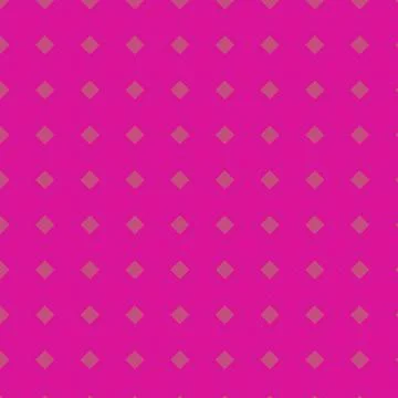 Seamless Geometric Diamond Pattern with Magenta and Pink Squares on Vibrant.. 库存插图