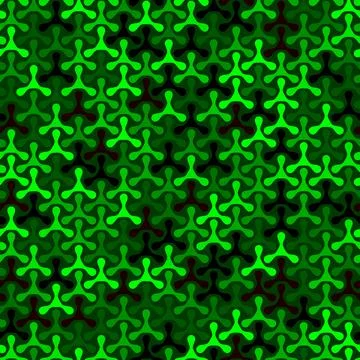 Seamless Geometric Emerald Triangles on Black Background Vector Pattern 스톡 일러스트