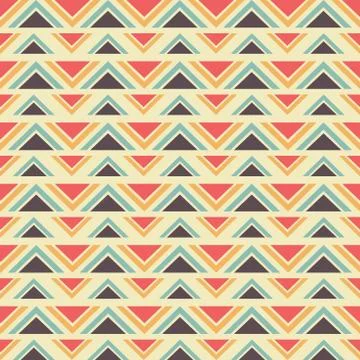 Seamless geometric ethnic pattern Ilustración de archivo
