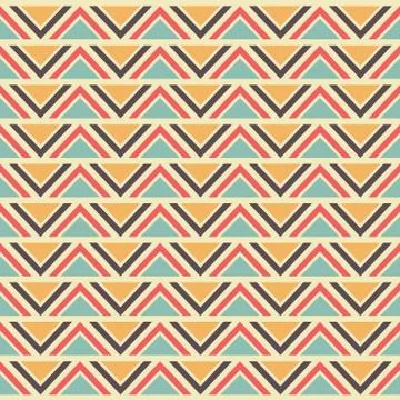 Seamless geometric ethnic pattern Ilustración de archivo