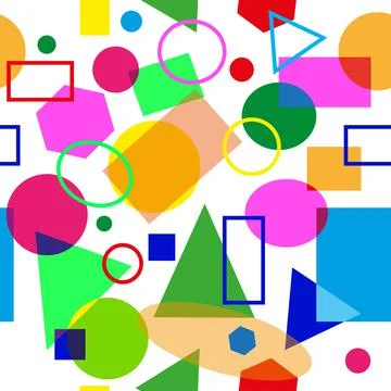 Seamless geometric figures Stock Illustration