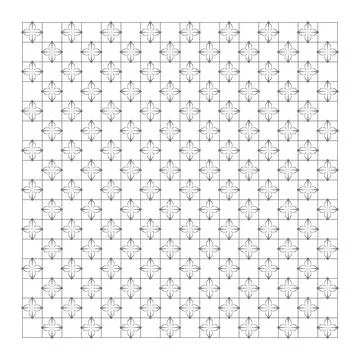 Seamless Geometric Floral Pattern with Grid Lines. Minimalist Line Art Vect.. イラスト素材
