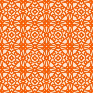 Seamless geometric floral pattern Stock Illustration