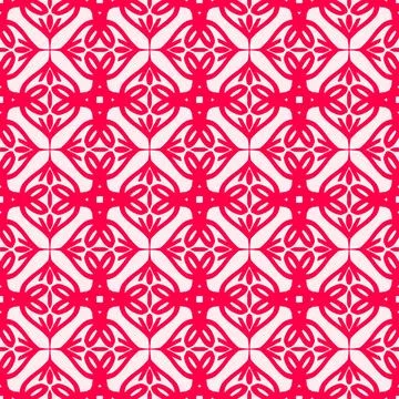 Seamless geometric floral pattern​ Stock Illustration