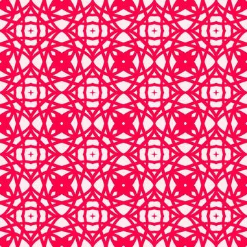 Seamless geometric floral pattern​ Illustrazione stock