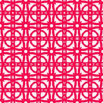 Seamless geometric floral pattern​ Stock Illustration