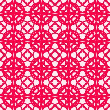 Seamless geometric floral pattern​ Stock Illustration
