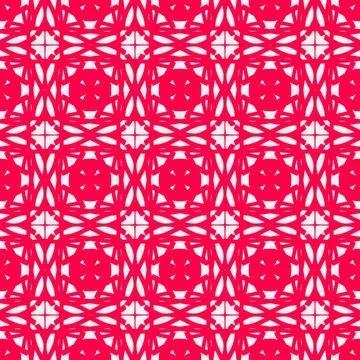 Seamless geometric floral pattern​ Illustrazione stock