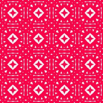Seamless geometric floral pattern​ Stock Illustration